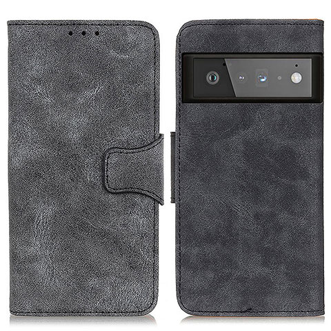 Custodia Portafoglio In Pelle Cover con Supporto M03L per Google Pixel 6 Pro 5G Nero