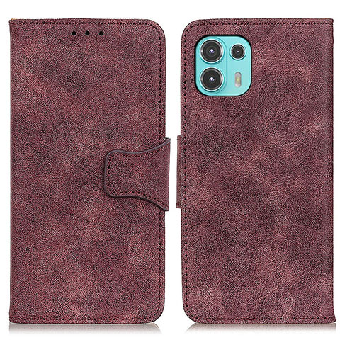 Custodia Portafoglio In Pelle Cover con Supporto M03L per Motorola Moto Edge 20 Lite 5G Viola