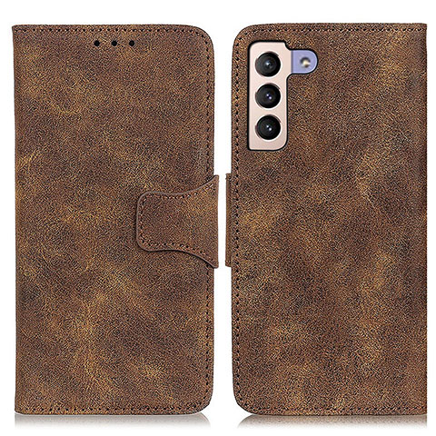 Custodia Portafoglio In Pelle Cover con Supporto M03L per Samsung Galaxy S21 Plus 5G Marrone