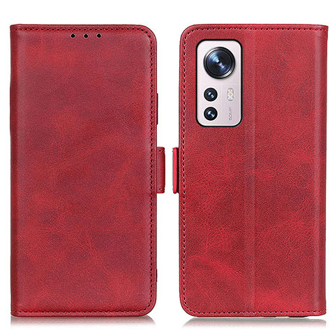 Custodia Portafoglio In Pelle Cover con Supporto M03L per Xiaomi Mi 12 Pro 5G Rosso