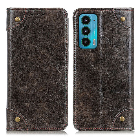 Custodia Portafoglio In Pelle Cover con Supporto M04L per Motorola Moto Edge 20 5G Bronze