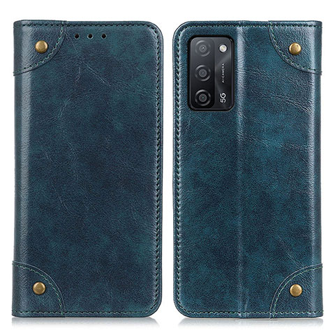 Custodia Portafoglio In Pelle Cover con Supporto M04L per Oppo A55 5G Blu