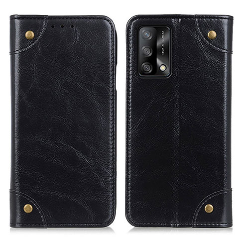 Custodia Portafoglio In Pelle Cover con Supporto M04L per Oppo A74 4G Nero