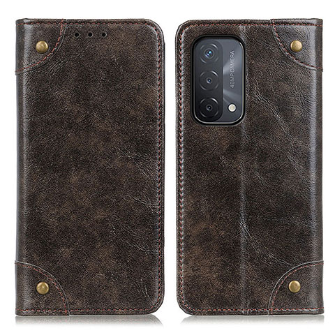 Custodia Portafoglio In Pelle Cover con Supporto M04L per Oppo A93 5G Bronze