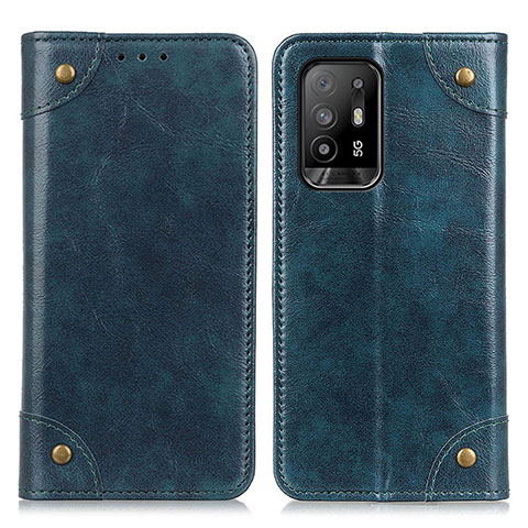 Custodia Portafoglio In Pelle Cover con Supporto M04L per Oppo A94 5G Blu