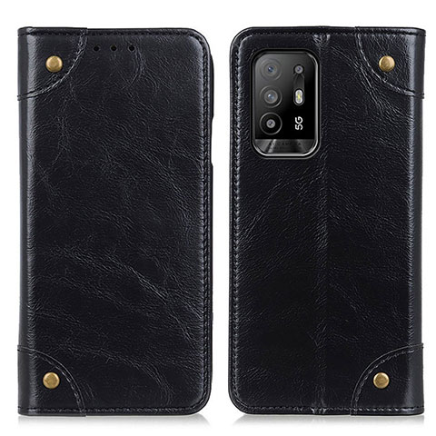 Custodia Portafoglio In Pelle Cover con Supporto M04L per Oppo A94 5G Nero