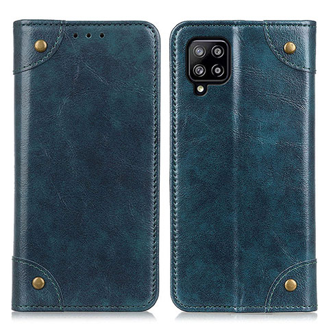 Custodia Portafoglio In Pelle Cover con Supporto M04L per Samsung Galaxy A22 4G Blu