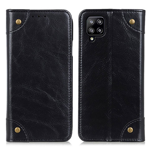 Custodia Portafoglio In Pelle Cover con Supporto M04L per Samsung Galaxy A22 4G Nero