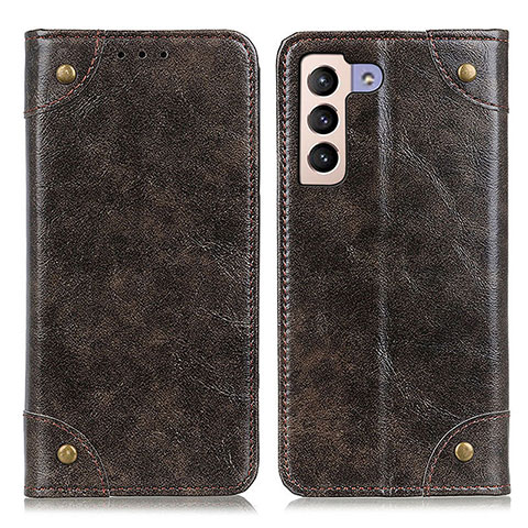 Custodia Portafoglio In Pelle Cover con Supporto M04L per Samsung Galaxy S21 Plus 5G Bronze