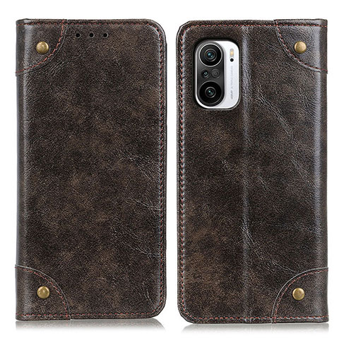 Custodia Portafoglio In Pelle Cover con Supporto M04L per Xiaomi Mi 11X 5G Bronze