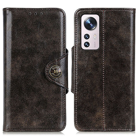 Custodia Portafoglio In Pelle Cover con Supporto M04L per Xiaomi Mi 12 5G Marrone