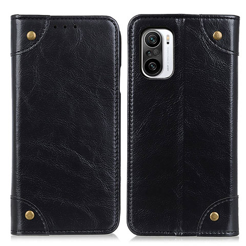 Custodia Portafoglio In Pelle Cover con Supporto M04L per Xiaomi Redmi K40 5G Nero