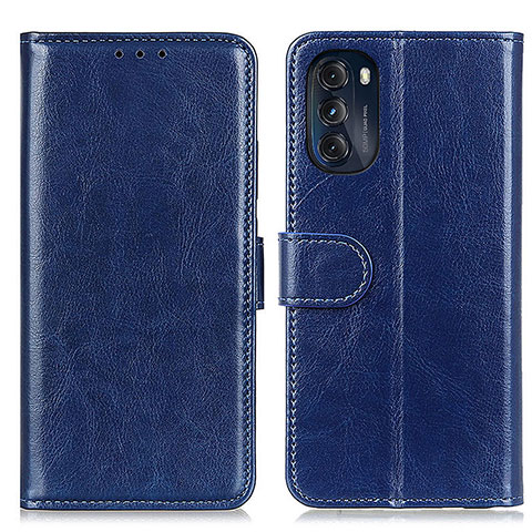 Custodia Portafoglio In Pelle Cover con Supporto M05L per Motorola Moto G 5G (2022) Blu