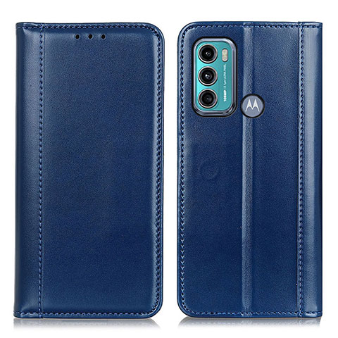 Custodia Portafoglio In Pelle Cover con Supporto M05L per Motorola Moto G60 Blu