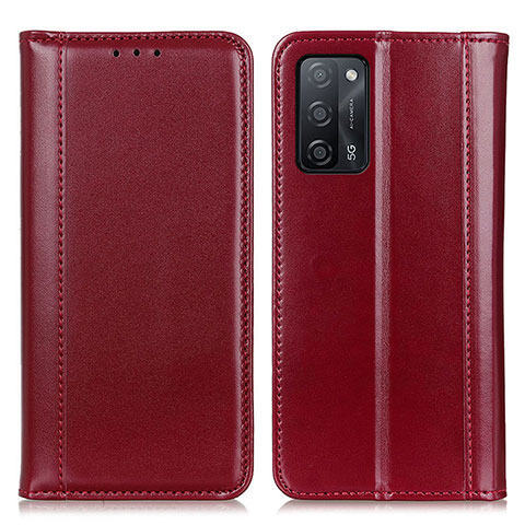 Custodia Portafoglio In Pelle Cover con Supporto M05L per Oppo A55 5G Rosso