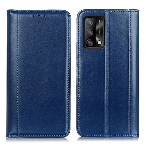 Custodia Portafoglio In Pelle Cover con Supporto M05L per Oppo A74 4G Blu