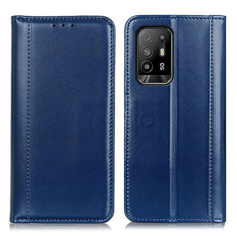 Custodia Portafoglio In Pelle Cover con Supporto M05L per Oppo A95 5G Blu