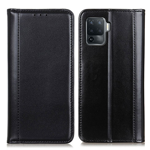 Custodia Portafoglio In Pelle Cover con Supporto M05L per Oppo Reno5 Lite Nero