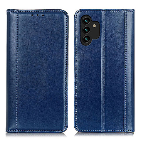 Custodia Portafoglio In Pelle Cover con Supporto M05L per Samsung Galaxy A04s Blu