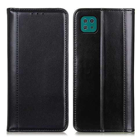 Custodia Portafoglio In Pelle Cover con Supporto M05L per Samsung Galaxy F42 5G Nero