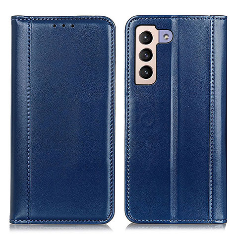 Custodia Portafoglio In Pelle Cover con Supporto M05L per Samsung Galaxy S21 Plus 5G Blu