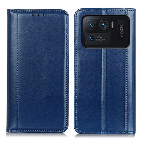 Custodia Portafoglio In Pelle Cover con Supporto M05L per Xiaomi Mi 11 Ultra 5G Blu