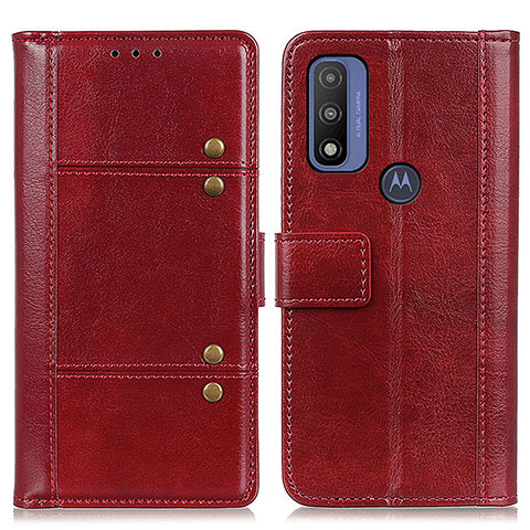 Custodia Portafoglio In Pelle Cover con Supporto M06L per Motorola Moto G Pure Rosso