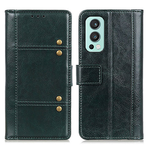 Custodia Portafoglio In Pelle Cover con Supporto M06L per OnePlus Nord 2 5G Verde