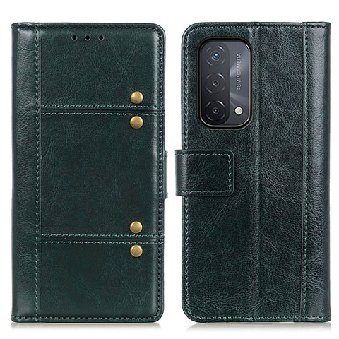 Custodia Portafoglio In Pelle Cover con Supporto M06L per Oppo A54 5G Verde