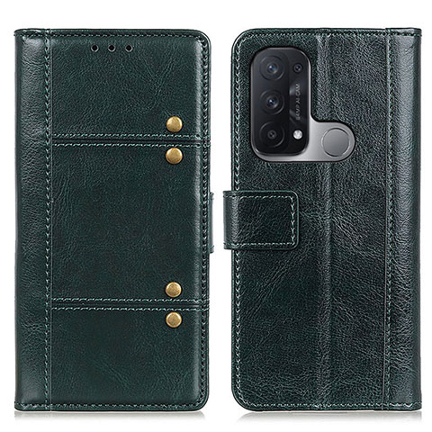 Custodia Portafoglio In Pelle Cover con Supporto M06L per Oppo Reno5 A Verde