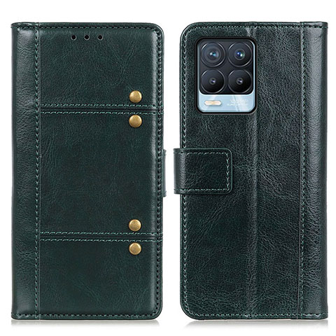 Custodia Portafoglio In Pelle Cover con Supporto M06L per Realme 8 Pro Verde