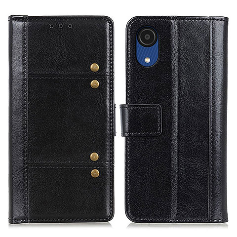 Custodia Portafoglio In Pelle Cover con Supporto M06L per Samsung Galaxy A03 Core Nero