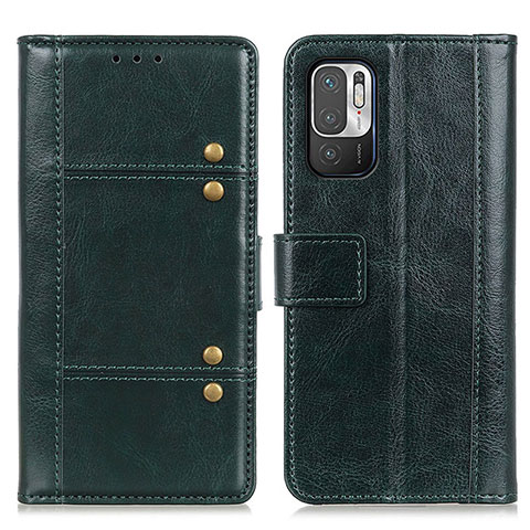 Custodia Portafoglio In Pelle Cover con Supporto M06L per Xiaomi Redmi Note 10T 5G Verde