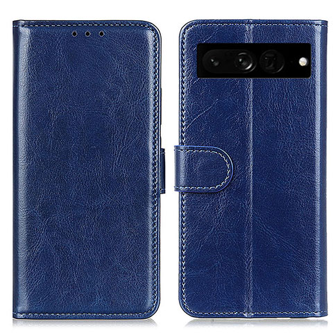 Custodia Portafoglio In Pelle Cover con Supporto M07L per Google Pixel 7 Pro 5G Blu