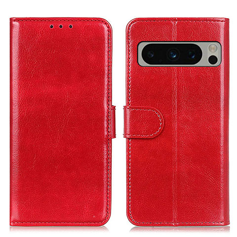 Custodia Portafoglio In Pelle Cover con Supporto M07L per Google Pixel 8 Pro 5G Rosso