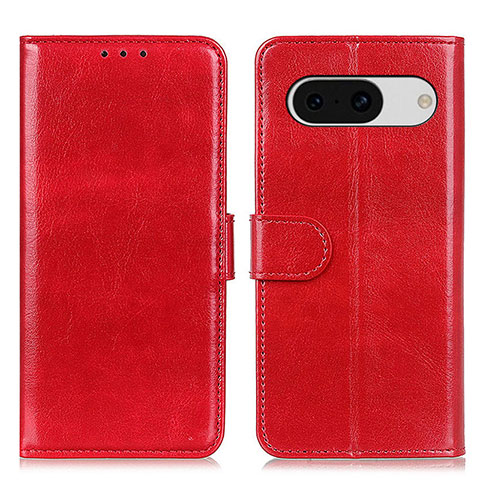 Custodia Portafoglio In Pelle Cover con Supporto M07L per Google Pixel 8a 5G Rosso