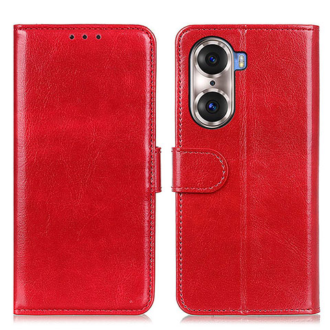 Custodia Portafoglio In Pelle Cover con Supporto M07L per Huawei Honor 60 Pro 5G Rosso