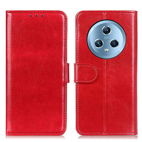 Custodia Portafoglio In Pelle Cover con Supporto M07L per Huawei Honor Magic5 5G Rosso