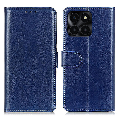 Custodia Portafoglio In Pelle Cover con Supporto M07L per Huawei Honor X6a Blu