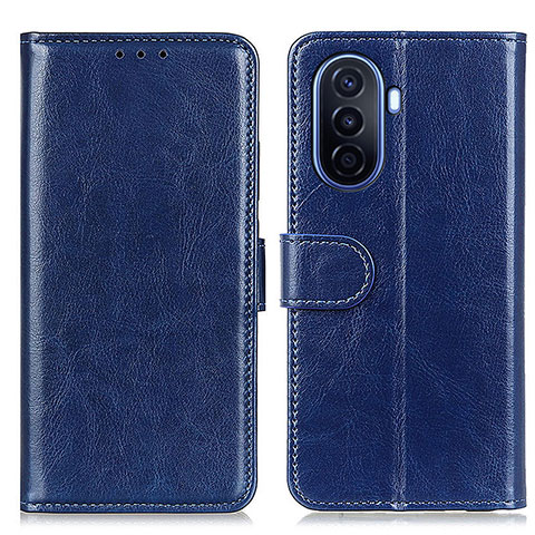 Custodia Portafoglio In Pelle Cover con Supporto M07L per Huawei Nova Y71 Blu