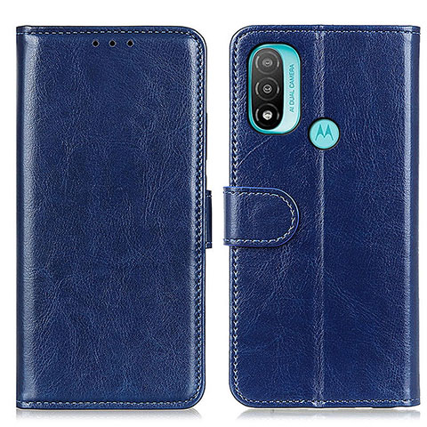 Custodia Portafoglio In Pelle Cover con Supporto M07L per Motorola Moto E40 Blu