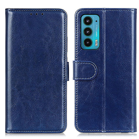 Custodia Portafoglio In Pelle Cover con Supporto M07L per Motorola Moto Edge 20 5G Blu