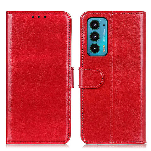 Custodia Portafoglio In Pelle Cover con Supporto M07L per Motorola Moto Edge 20 5G Rosso