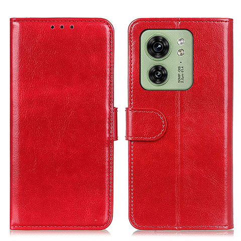 Custodia Portafoglio In Pelle Cover con Supporto M07L per Motorola Moto Edge (2023) 5G Rosso