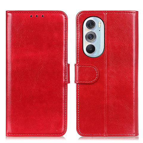 Custodia Portafoglio In Pelle Cover con Supporto M07L per Motorola Moto Edge 30 Pro 5G Rosso