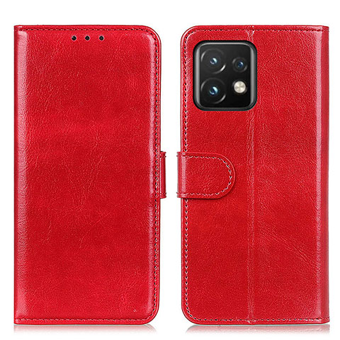 Custodia Portafoglio In Pelle Cover con Supporto M07L per Motorola Moto Edge 40 Pro 5G Rosso