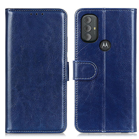 Custodia Portafoglio In Pelle Cover con Supporto M07L per Motorola Moto G Play (2023) Blu