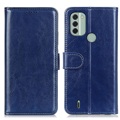 Custodia Portafoglio In Pelle Cover con Supporto M07L per Nokia C31 Blu