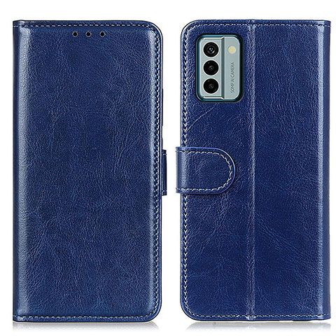 Custodia Portafoglio In Pelle Cover con Supporto M07L per Nokia G22 Blu