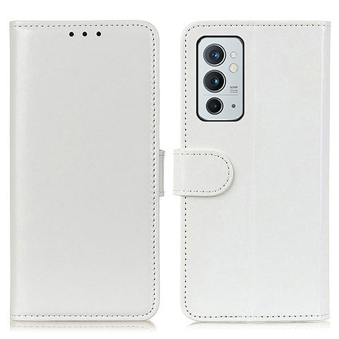 Custodia Portafoglio In Pelle Cover con Supporto M07L per OnePlus 9RT 5G Bianco